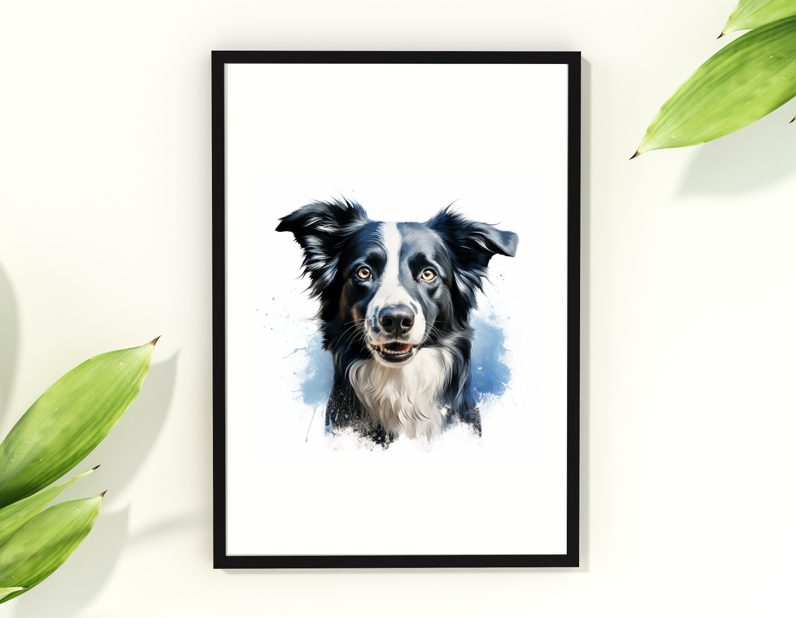 Watercolor Pet Portrait Framed