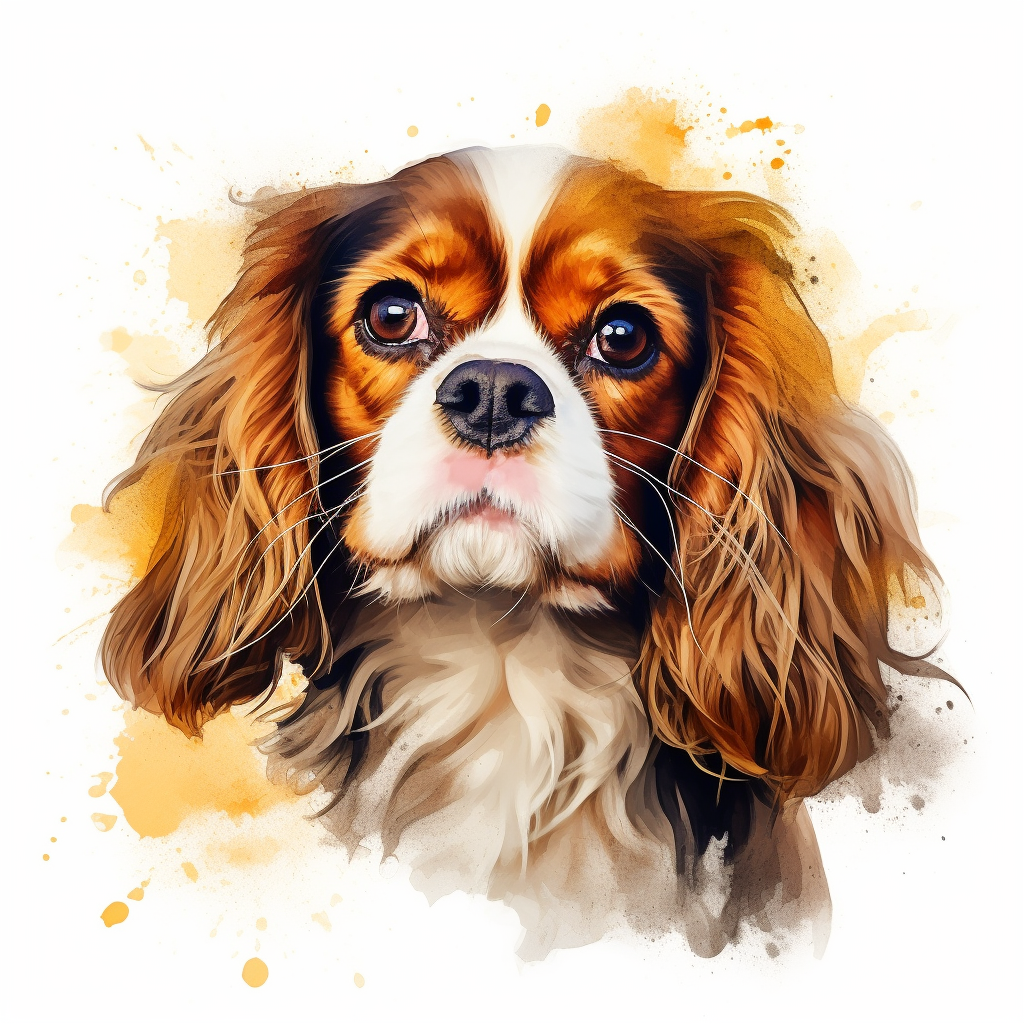 Watercolor Pet Portrait Framed